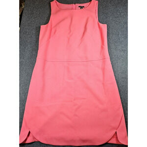 Ann Taylor Pink Sleeveless Shift Dress Work Career Size 8